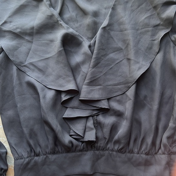 Adorable Black Crop Blouse - never worn/no tags. - Picture 3 of 5